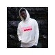  Pockets Letter Printed White Hooded Tops For Men