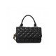  Fashion PU Pure Color Rhombus Lattice Satchels