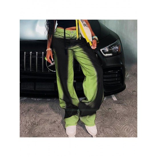  Street Fashion Gradient Color Women's Denim Jeans