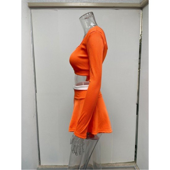  Fashion Sports Colorblock Patchwork Culottes Suit