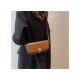 Vintage Solid Brown Shoulder Bags For Ladies