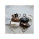 Vintage Solid Brown Shoulder Bags For Ladies