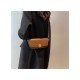 Vintage Solid Brown Shoulder Bags For Ladies