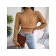 Mock Neck Stylish Ladies Pullover Sweater