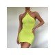 Backless Tie Wrap Hater Mini Dress