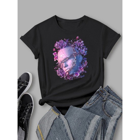 New Fashion Summer Graphic T Shirts For Women