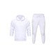 New Solid Hoodie Workout Clothes Set