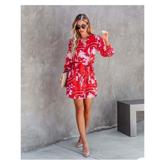 Fall Casual Loose Long Sleeve Dresses