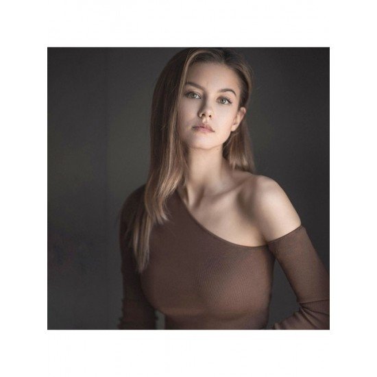  2022 Slant Shoulder Crop Women's Top