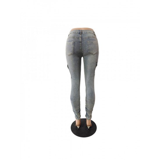  Fashion Low Waist Denim Jeans For Women