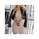 Backless Long Sleeve Solid Short Dresses For Women