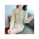  2022 Fall French Lace Embroidery Long Sleeve Shirt