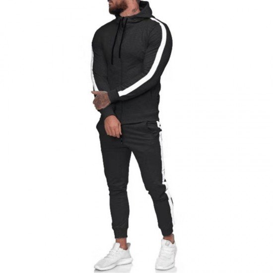 Jogger Gym Hooded Outfit Tracksuit Sets Men