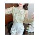  2022 Fall French Lace Embroidery Long Sleeve Shirt