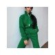  Winter Pure Color Long Sleeve Casual Jumpsuit