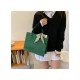  Fashion PU Pure Color Alligator Print Handbag