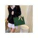  Fashion PU Pure Color Alligator Print Handbag