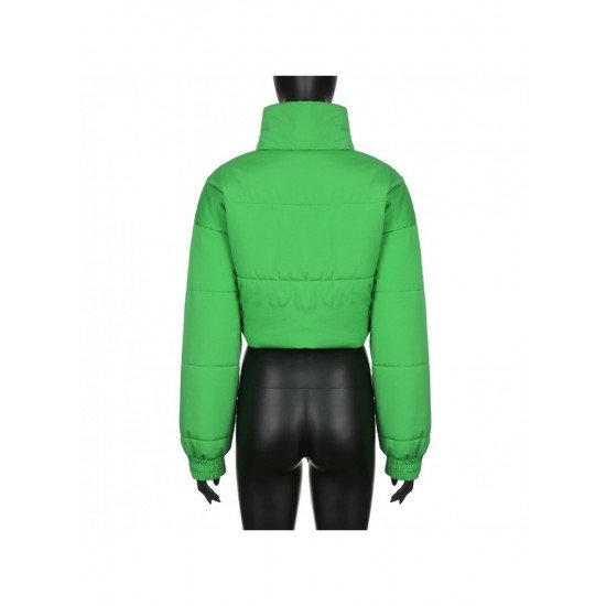  Velcro Winter Street Solid Short Coats