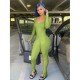  Sexy Pure Color Backless Jumpsuit For Women