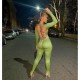  Sexy Pure Color Backless Jumpsuit For Women