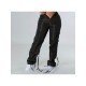  Pure Color Zipper Casual Pants For Women