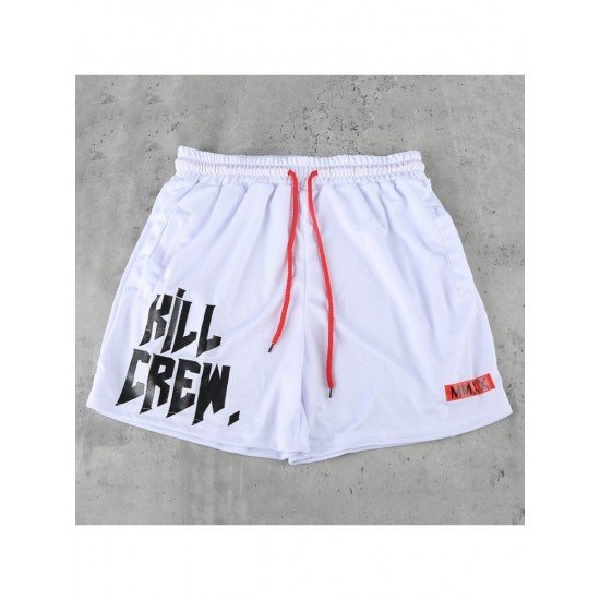  2022 Summer Breathable Mesh Letter Printing Men's Shorts