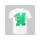  Summer New Green Letter Short Sleeve Men Tees