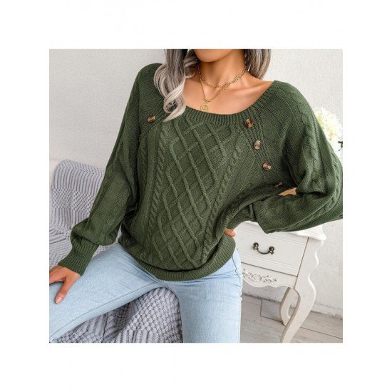  Casual Pure Color Women's Knitted Sweaters