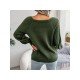  Casual Pure Color Women's Knitted Sweaters