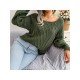  Casual Pure Color Women's Knitted Sweaters