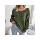  Casual Pure Color Women's Knitted Sweaters