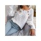  Casual Pure Color Women's Knitted Sweaters