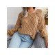  Casual Pure Color Women's Knitted Sweaters