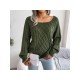  Casual Pure Color Women's Knitted Sweaters