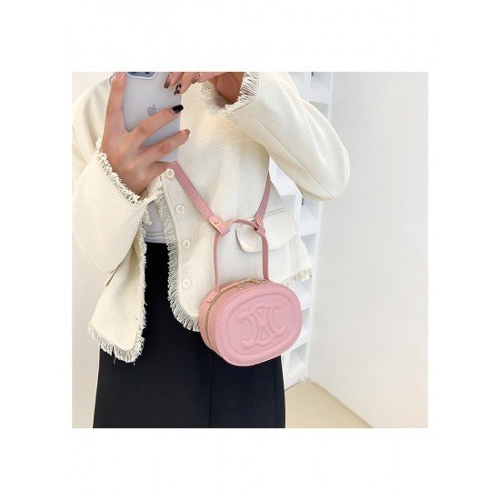  Pure Color Round Cake Bag For Women