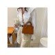  PU Pure Color Messenger Bag For Women