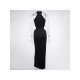 Ladies Sleeveless Cut Out Black Maxi Dresses