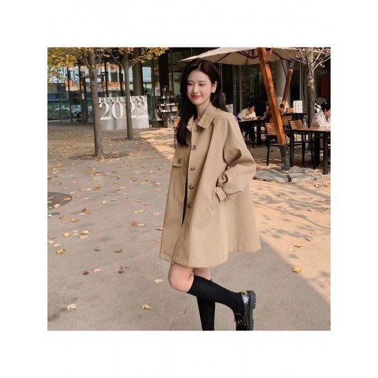  2022 Korean Casual Pure Color Women's Coats