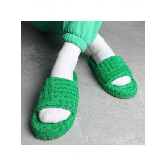  Winter Pure Color Home Platform Slippers