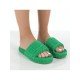  Winter Pure Color Home Platform Slippers