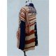 Striped Tassel Ladies Casual Sweater Cardigan Coats