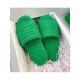  Winter Pure Color Home Platform Slippers