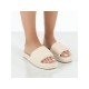  Winter Pure Color Home Platform Slippers