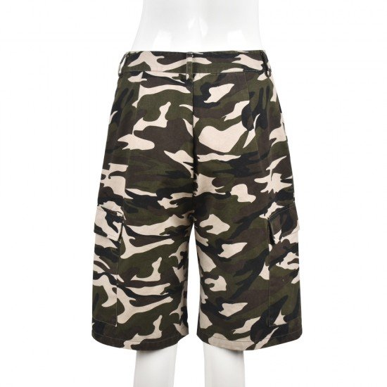 Summer Camouflage Cargo Half Length Trousers