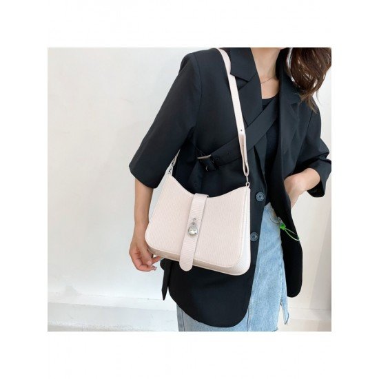  PU Pure Color Messenger Bags For Women