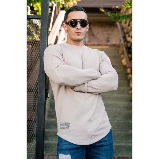 Street Fashionable White Sweatshirts For Men