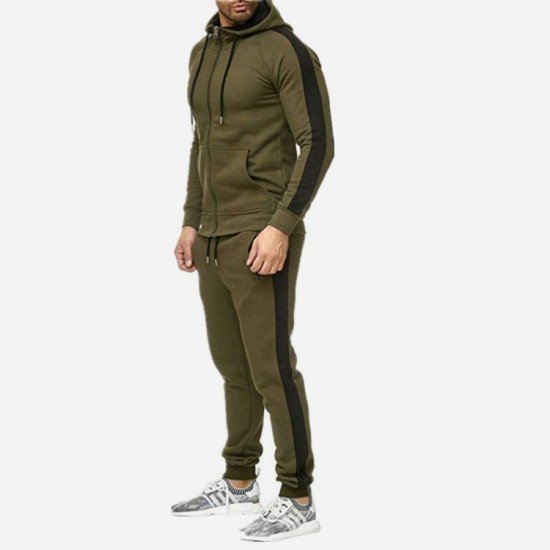  2022 Casual Hooded Long Suit For Men