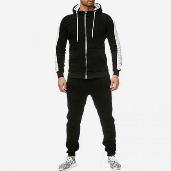  2022 Casual Hooded Long Suit For Men