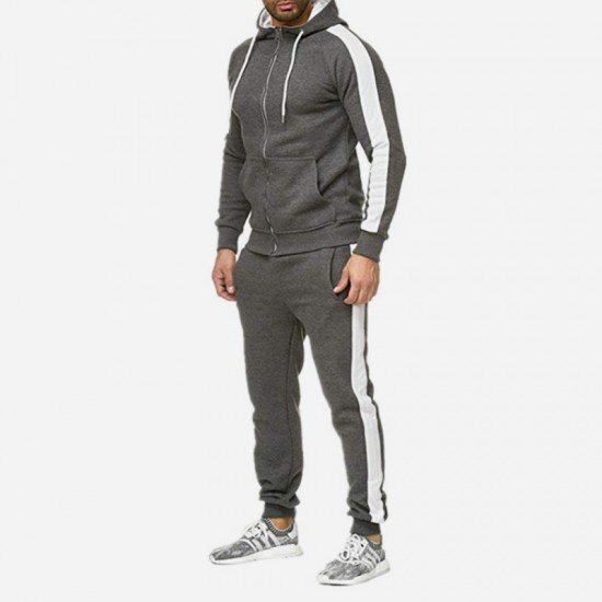  2022 Casual Hooded Long Suit For Men