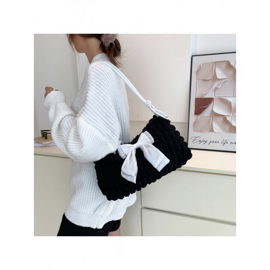  Fashion Contrast Color Female Underarm Bags 